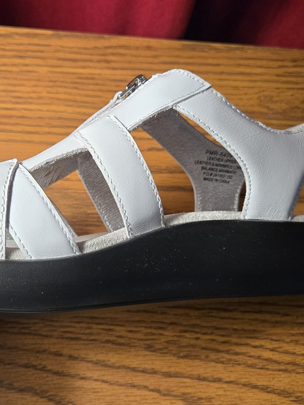 Alegria NEW White Zip-Front Slingback Sandals - Picture 6 of 6